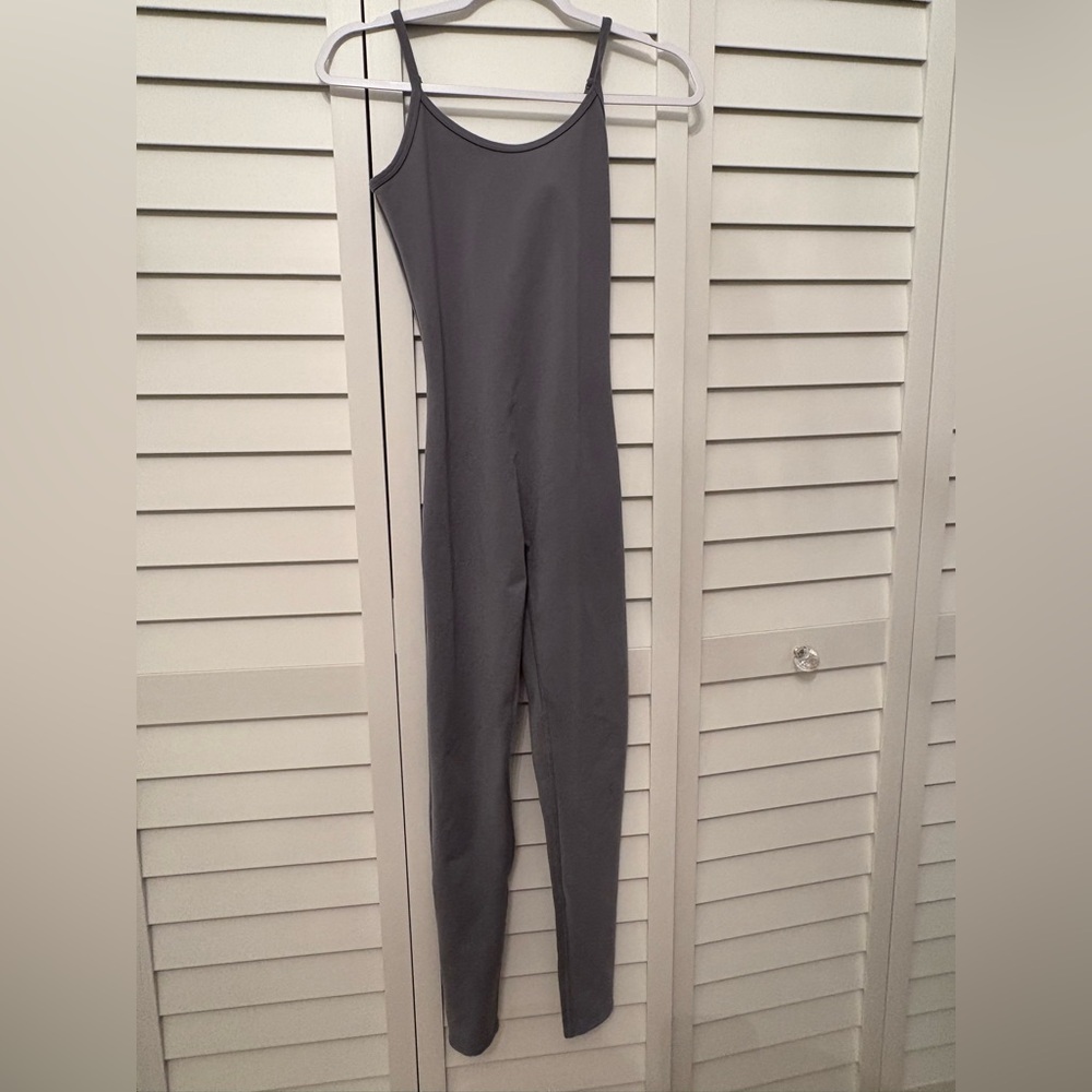 Alo Airbrush One and Done Steel Gray Onesie/Unitard - Yoga One Piece